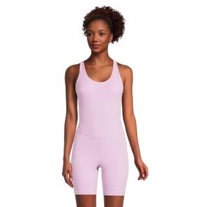 Avia Women's Active Bodysuit Romper with Built-In Bra